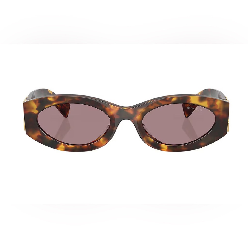 Miu Miu Brown Retro Cat-Eye Sunglasses